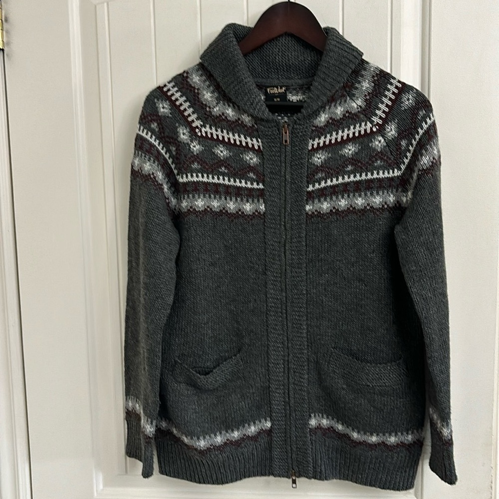 FAR WEST Zippered Cardigan
